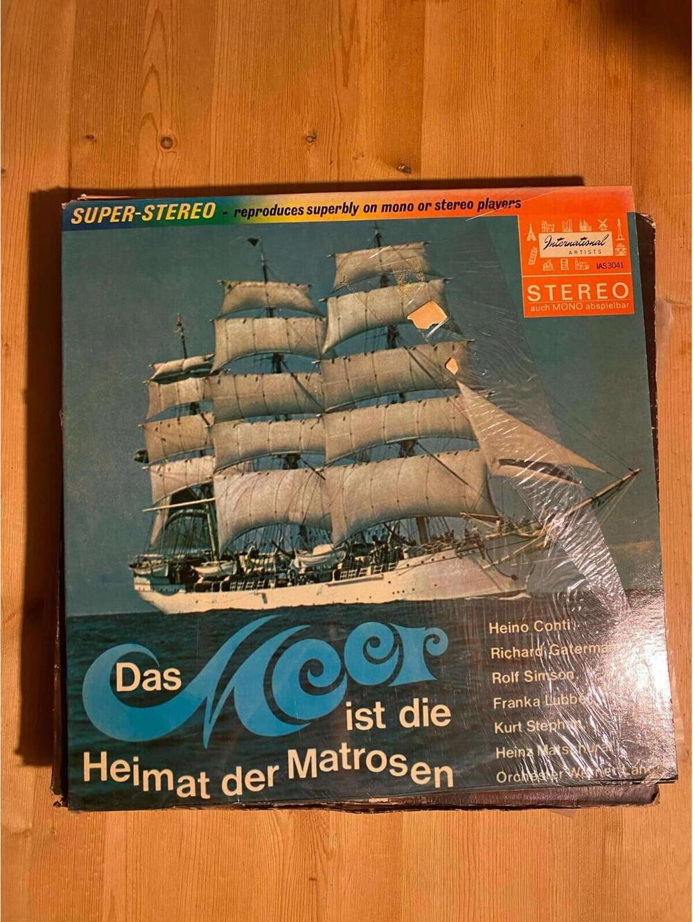 Various – Das Meer Ist Die Heimat Der Matrosen Vintage 33rpm VG+ AB28